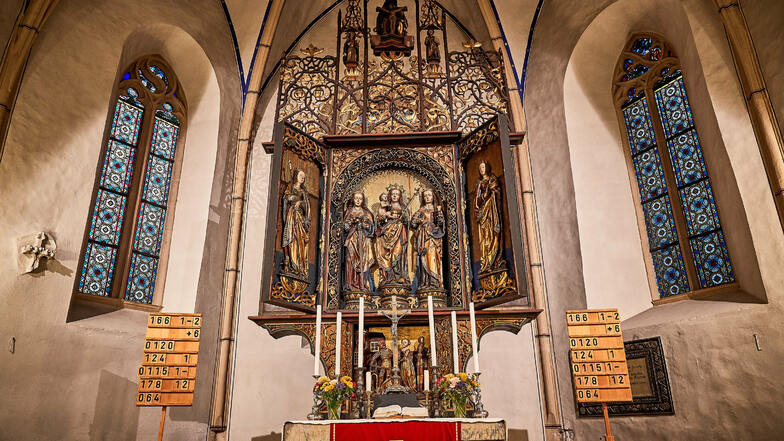 Der Altar in der Dohnaer Kirche ist über 500 Jahre alt.