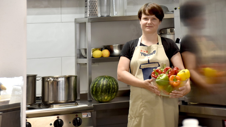 Es darf gekocht werden: Mit ihrem Projekt "Zur Tonne" leistet Stefanie Nünchert ihren Beitrag gegen die grassierende Lebensmittelverschwendung.