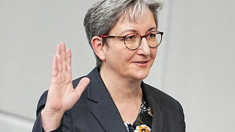 Klara Geywitz (SPD), Bundesministerin für Bau, will dauerthaft die Baukapazitäten in Deutschland erhöhen.