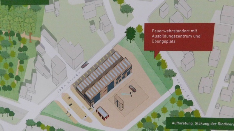 Zu den Visionen für Weißwasser, wie sie von Studierenden der BTU Cottbus-Senftenberg entwickelt wurden, gehört auch die Idee eines Feuerwehrstandorts mit Übungsplatz. Noch zu sehen am 9. April, 13 bis 16 Uhr in der Stadtwerkstube, Muskauer Straße 76.
