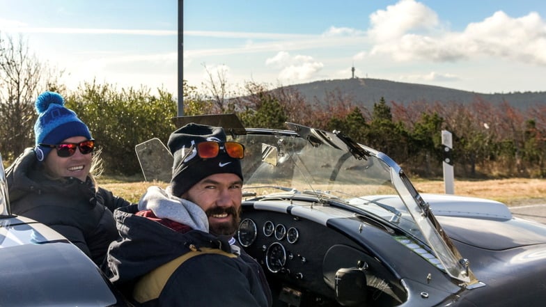 Kurzer Blick zurück: Biathlon Olympiasieger Michael Rösch (rechts) war dreimal schon bei der Rallye Elbflorenz dabei, hier 2018 mit Philipp Auerswald.