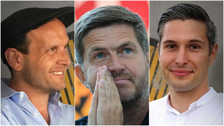 Sie leiten zukünftig Dynamos Geschäfte: David Fischer kümmert sich um den Bereich Kommunikation, Ralf Becker ums Sportliche und Stephan Zimmermann um die Finanzen.