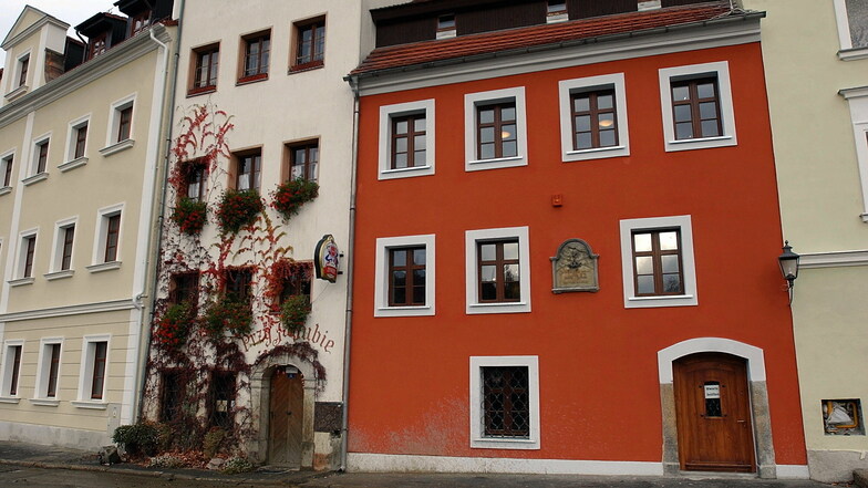 Jacob-Böhme-Haus am polnischen Ufer der Neiße. Hier lebte der berühmteste Sohn der Stadt Görlitz - ein Mystiker, Philosoph und christlicher Theosoph.
