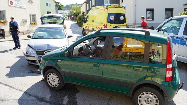In Obergurig stießen am Dienstagnachmittag ein VW Polo und ein Fiat zusammen.