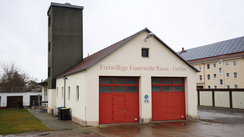 Das Gerätehaus der Feuerwehr Riesa-Gröba.
