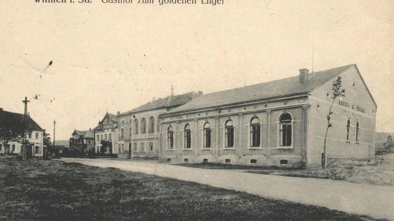 Das Ursprungsgebäude des Gasthofes Zum Goldenen Engel wurde zu Beginn des 18. Jahrhunderts errichtet.