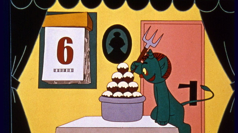 "Alarm im Kasperletheater" heißt der Zeichentrickfilm, aus dem diese Szene stammt. Dieser und weitere DEFA-Zeichentrickfilme werden an diesem Wochenende bei der Görnischen Weihnacht gezeigt.