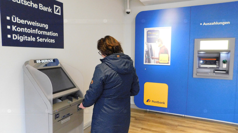 Deutsche Bank und Postbank haben in Weißwasser nur Automaten.