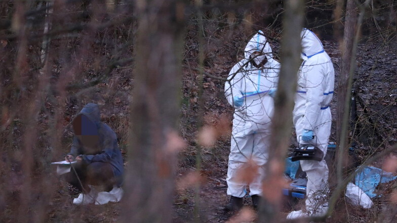In einem Waldstück in Dresden wurde ein toter Säugling gefunden. Der Fundort ist abgesperrt, die Spurensicherung hat begonnen.