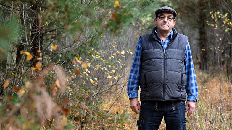 „Nichts weiter als ein Stück Gebüsch“: Bernd Horn fühlt sich von den Behörden um die Möglichkeit gebracht, seinen Wald für die Sicherung seines Lebensunterhaltes zu nutzen.