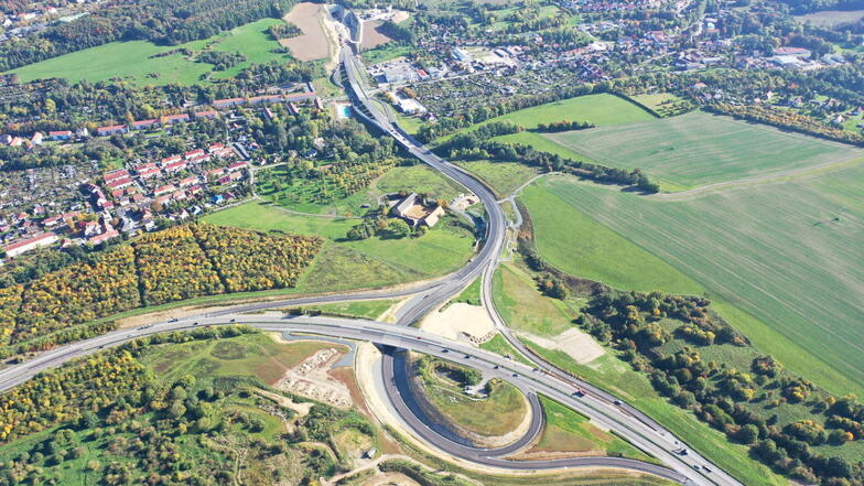 Südumfahrung vom Knotenpunkt Feistenberg bis ins Seidewitztal: Ab 15. Dezember kann hier der Verkehr rollen.