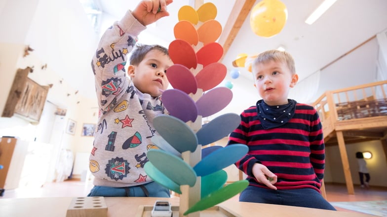 Im Landkreis Mittelsachsen werden reichlich 23.100 Mädchen und Jungen in einer Kita oder Kindertagespflegestelle betreut.