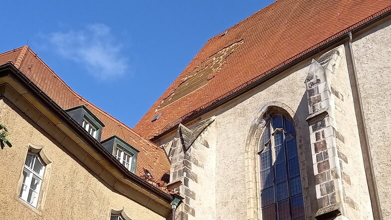 Der Sturm hat das Dach des Meißner Stadtmuseums beschädigt.
