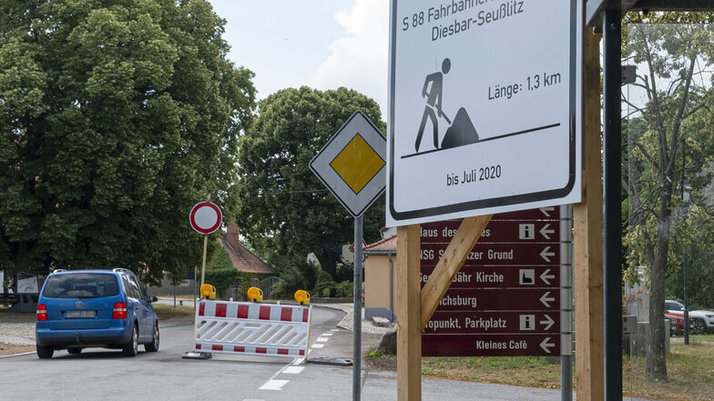 Die Ortsdurchfahrt Seußlitz ist ab Sonnabend, 4. Juli, offiziell wieder frei. Schon am Freitag fuhr aber mancher auf der S 88 durch.