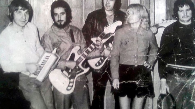 Anfang der 1970er machten Dietmar Köhler, Joachim Harms, Dieter Warstat, Petra Däbritz und Gunter Schule (von links) miteinander schon als Band Corona Musik.