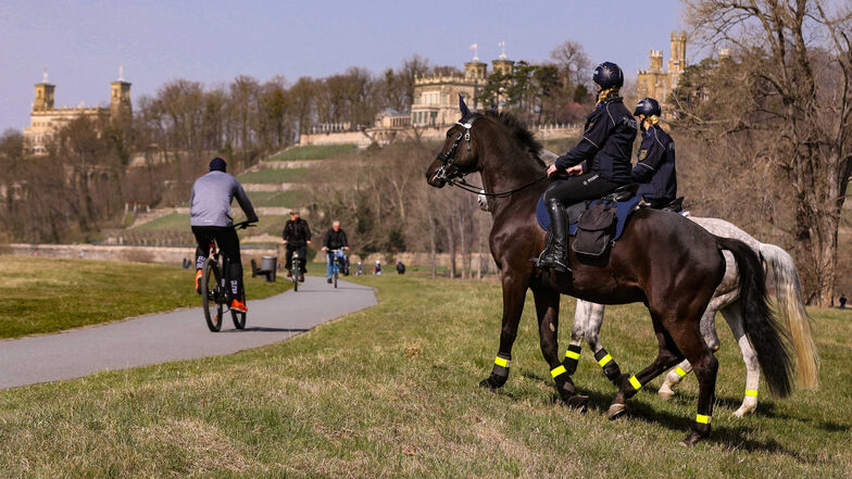 Auch die Reiterstaffel präsentiert am Donnerstag in Rothenburg ihr Können.