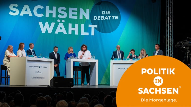 Die sieben Spitzenkandidaten zur Landtagswahl kamen am Donnerstagabend zur großen Debatte zusammen.