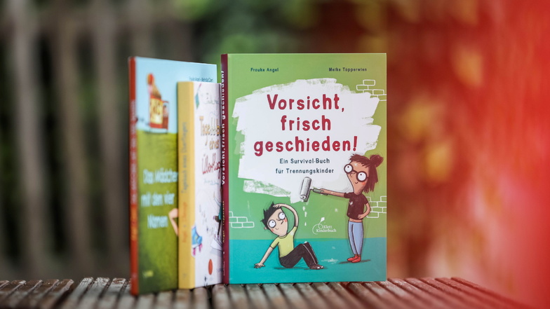 "Achtung, frisch geschieden!" ist das 12. Buch der Dresdner Kinderbuchautorin Frauke Angel, die schon zahlreiche Preise gewonnen hat.