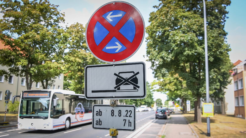 Karl-Marx-Straße in Dresden: Ab Montag müssen die Autos weg
