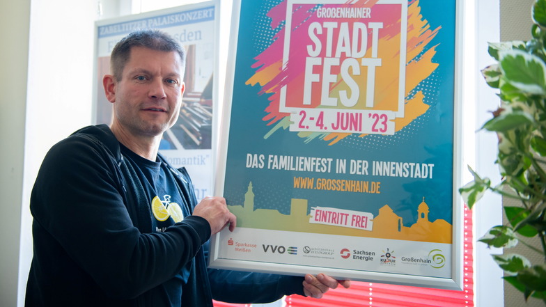 Großenhains Kulturkoordinator Jörg Withulz steht ebenso wie all die vielen Mitstreiter schon in den Startlöchern: Für das Stadtfest für die ganze Familie am ersten Juni-Wochenende.