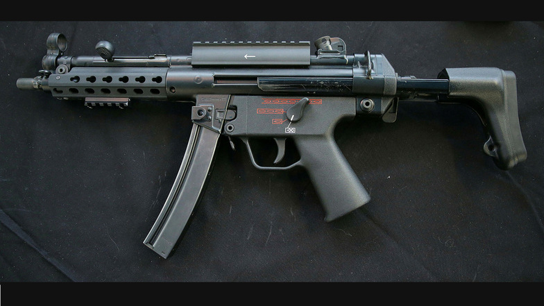 Eine Maschinenpistole MP5 von Heckler und Koch ist bei der Polizei seit drei Jahren verschwunden.