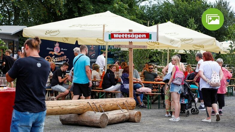 Genutzt wird der Festplatz rund um das Dorfgemeinschaftshaus in Lückendorf