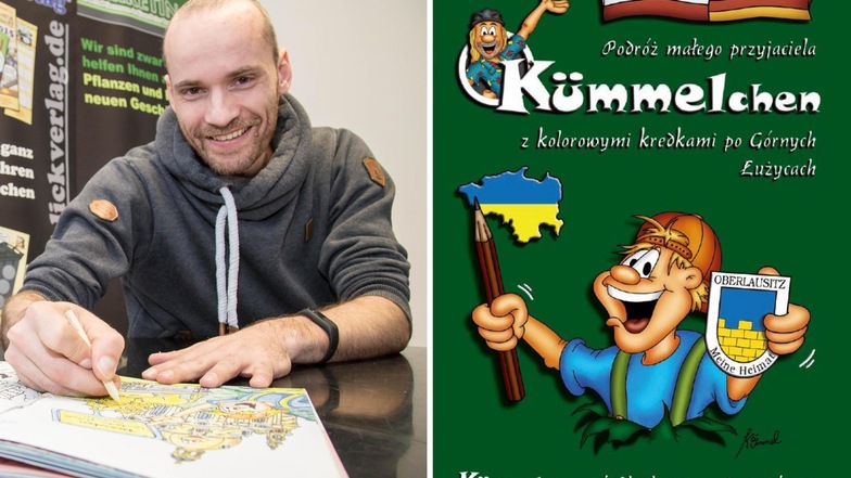 Cartoonist Dirk Hübner alias Kümmel hat die Zeichnungen für das Malbuch gemacht.