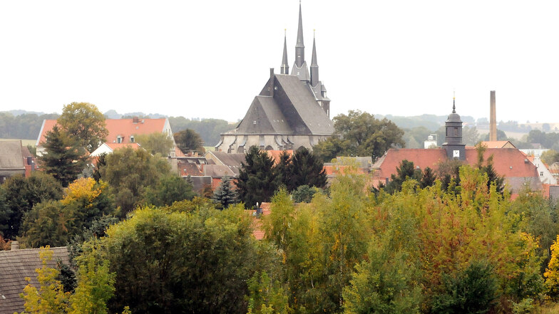 Blick über Lommatzsch - in der Stadt wird Ende Mai ein neuer Stadtrat gewählt.