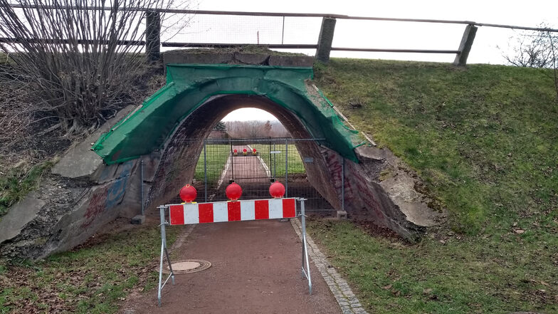 Seit Anfang des Jahres ist diese Brücke in Kesselsdorf gesperrt.