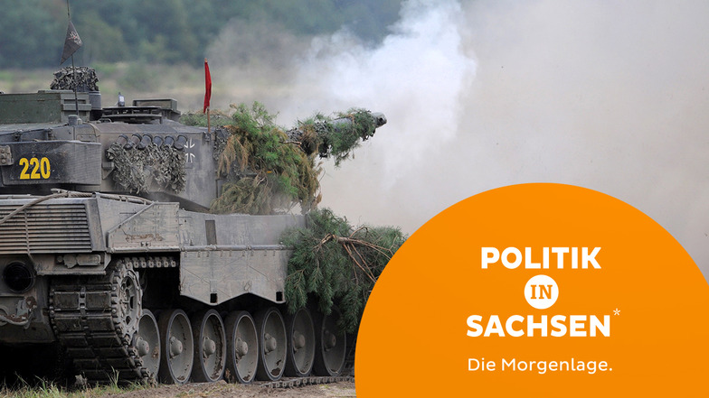 Solche Panzer vom Typ Leopard 2 schickt Deutschland in die Ukraine. Eine deutliche Mehrheit der Sachsen sieht das kritisch.
