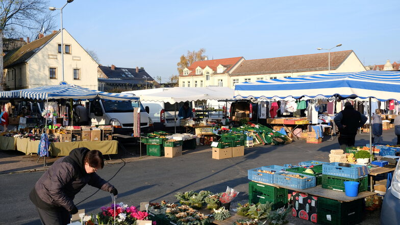 Donnerstags ist Wochenmarkt in Cölln.