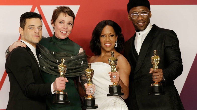 Oscar-Gewinner Rami Malek., Olivia Colman, Regina King und Mahershala Ali