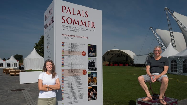 Jörg Polenz und Tessa Schlerit sorgen ab sofort auch am Ostra-Dome dafür, dass die Dresdner und Gäste der Stadt Konzerte, Kino, Feste und Yoga erleben können.