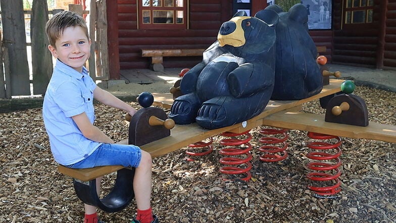 Die neue Bärenwippe im Görlitzer Tierpark.