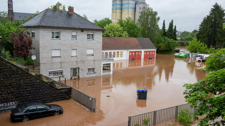Hochwasser im Saarland - Gebäude evakuiert