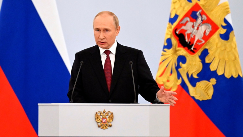 Wladimir Putin bei seiner Rede