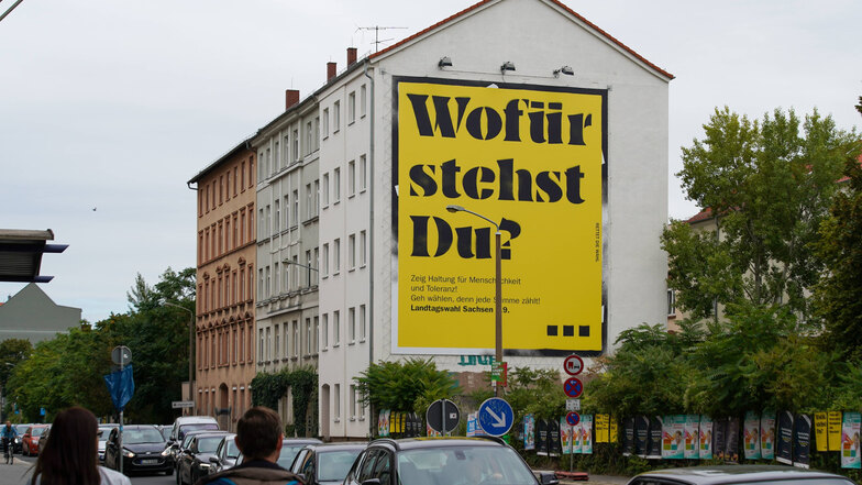 Leipzigs ungewöhnlichstes Wahlplakat