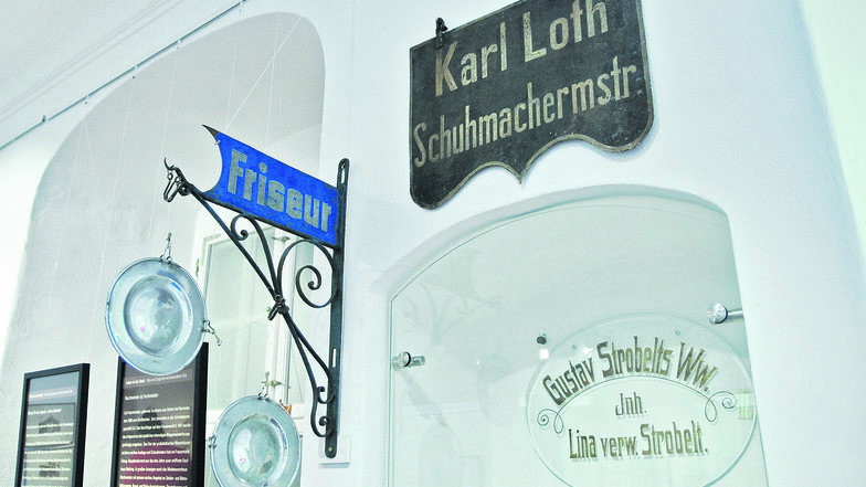 Friseur, Schumacher, Schlüsseldienst – vor 100 Jahren war Großenhain reich an Läden und kleinen Handwerksbetrieben in der Innenstadt.