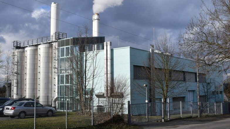 Heizkraftwerk auf dem Pirnaer Sonnenstein: Für die Fernwärme muss Gas in einem aufwendigen Prozess in Wärme umgewandelt werden.