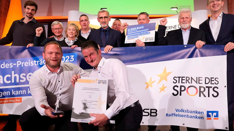 Große Freude beim  SV Ludwigsdorf 48: Der Verein ist Träger des „Großen Sterns des Sports in Silber“ 2023.