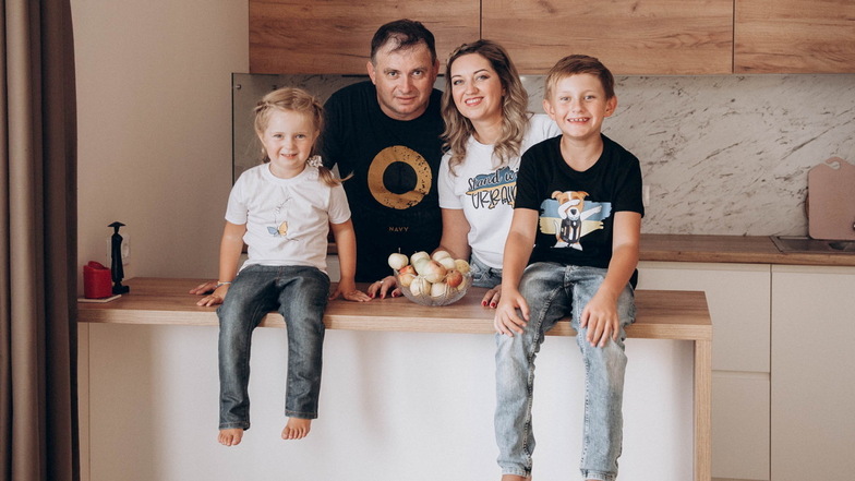 In den Sommerferien gab es für die Familie Martsenko zumindest für ein paar Tage ein Wiedersehen in Kiew. Die Kinder und ihre Mutter sind inzwischen wieder nach Dresden zurückgekehrt.
