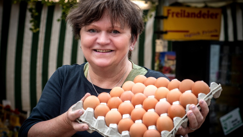 Die Eierfrau vom Leisniger Markt hört auf