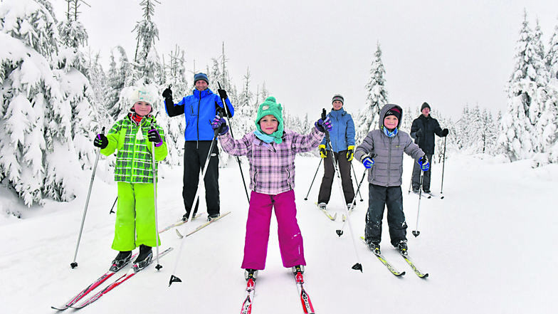 Die Skifahrer konnten sich freuen. An allen Tagen war im Januar um Zinnwald Wintersport möglich.
