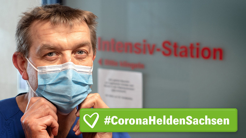 Matthias Cyrnik leitet in der Leisniger Helios-Klinik seit rund drei Jahren die Intensivstation (ITS). Dort sind er und sein Team so nah wie sonst niemand am Coronavirus und den damit infizierten Patienten.