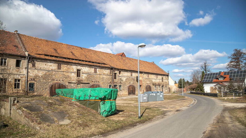 Der Hof im Gut Wiesa gehört der Gemeinde Kodersdorf. Sie will das Gelände in zwei Bauabschnitten umgestalten.