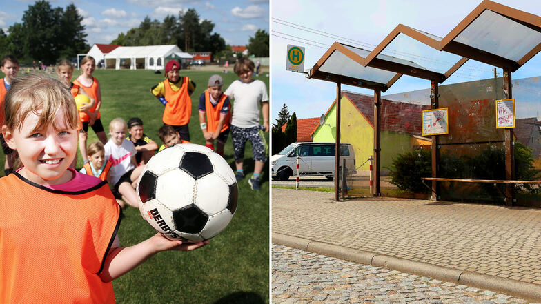 Die Mädchen und Jungen der Oßlinger Schulen nahmen im Juni 2022 stolz ihren neuen Sportplatz in Besitz. Handlungsbedarf gibt es noch bei den Bushaltestellen. Sie sollen barrierefrei umgebaut werden.