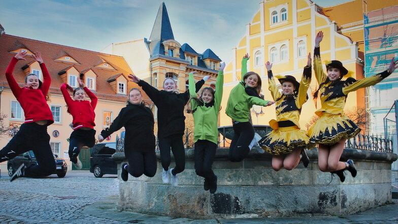 Flashmob mit 100 Tänzern zum Stadtfest in Pulsnitz