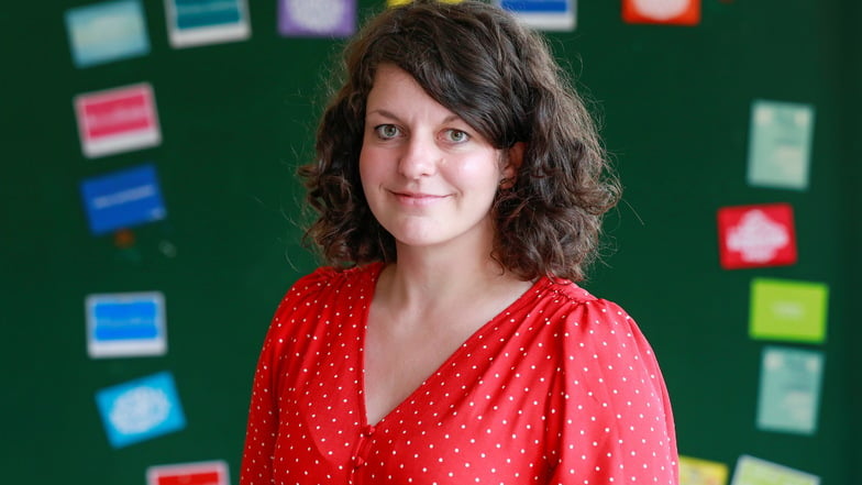 Lehrerin Claudia Halang vom Löbauer BSZ will Schüler für den Lehrerberuf begeistern.