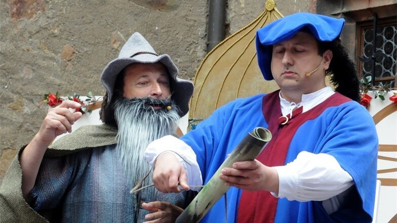 Theater spielen gehört zur Burg der Märchen dazu. Dieses Mal wurde das Stück „Aschenputtel“ gezeigt.