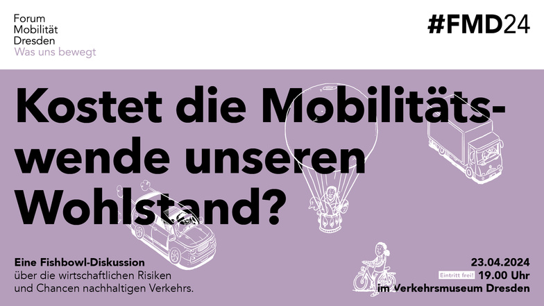 Beteilige dich an der Fishbowl-Diskussion über die Kosten und den Nutzen der Verkehrswende in Dresden!